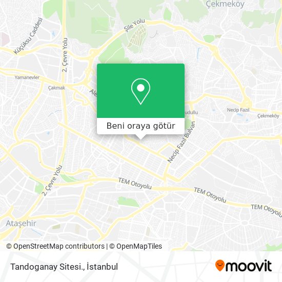 Tandoganay Sitesi. harita