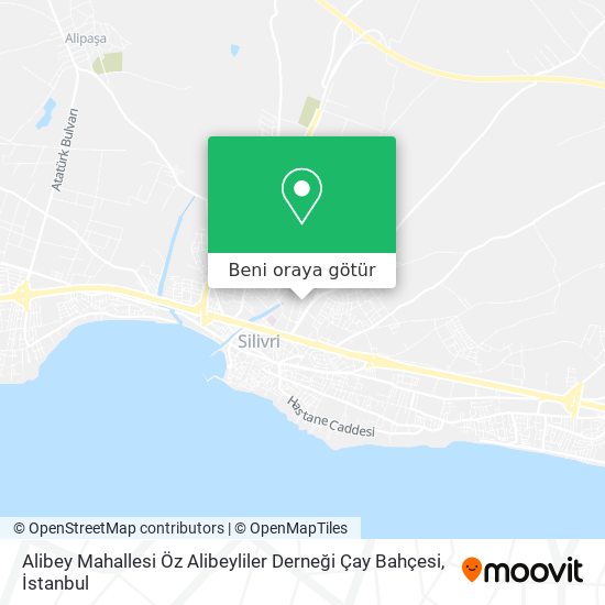 Alibey Mahallesi Öz Alibeyliler Derneği Çay Bahçesi harita