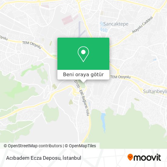 Acıbadem Ecza Deposu harita
