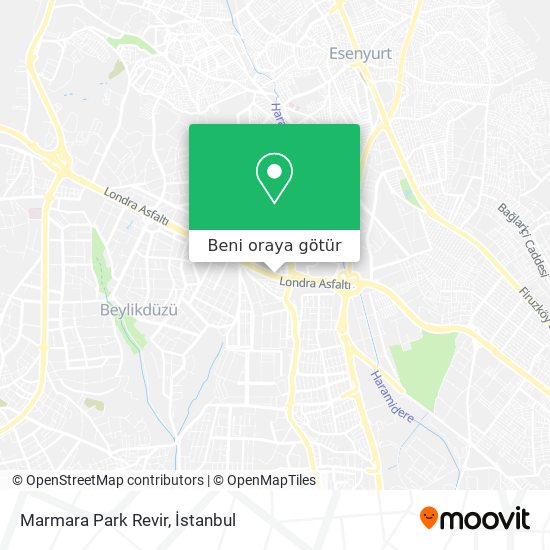 Marmara Park Revir harita