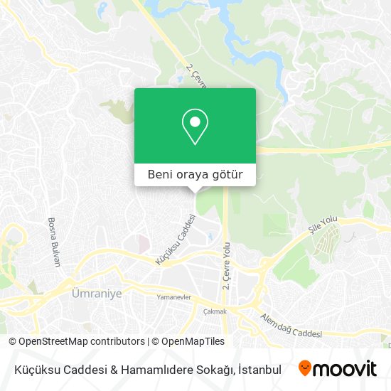 Küçüksu Caddesi & Hamamlıdere Sokağı harita