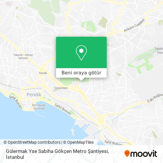 Gülermak Yse Sabiha Gökçen Metro Şantiyesi harita