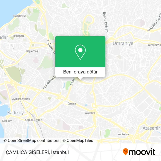 ÇAMLICA GİŞELERİ harita