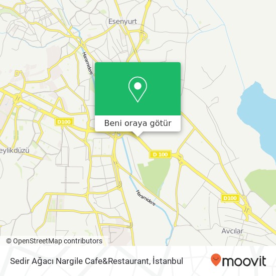 Sedir Ağacı Nargile Cafe&Restaurant harita