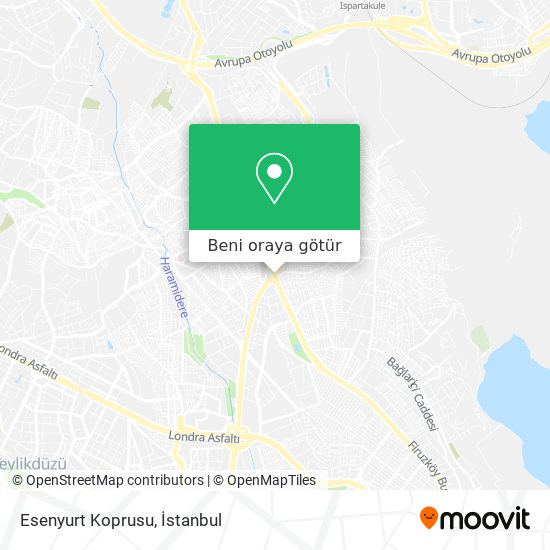 Esenyurt Koprusu harita