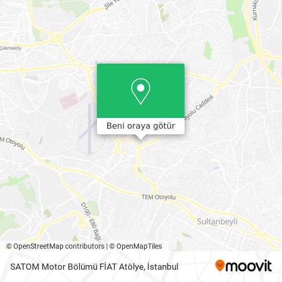 SATOM Motor Bölümü FİAT Atölye harita
