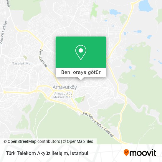 Türk Telekom Akyüz İletişim harita