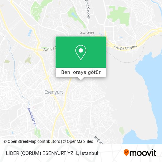 LİDER (ÇORUM) ESENYURT YZH. harita