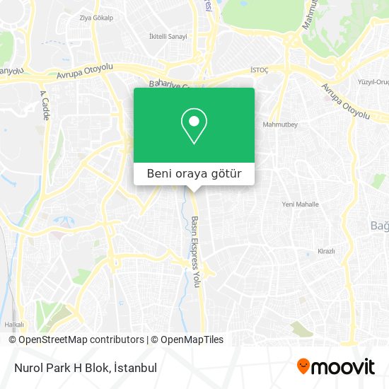 Nurol Park H Blok harita