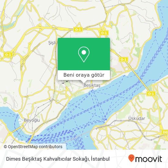 Dimes Beşiktaş Kahvaltıcılar Sokağı harita