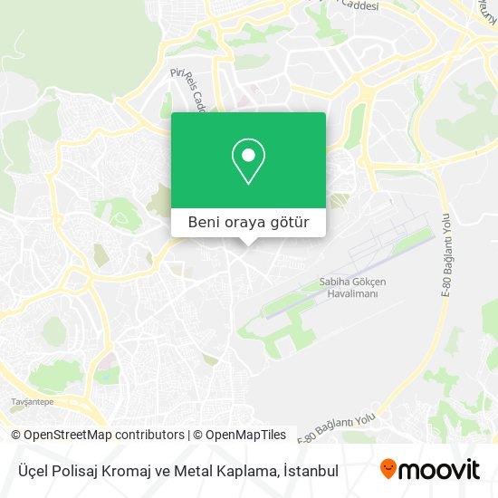 Üçel Polisaj Kromaj ve Metal Kaplama harita