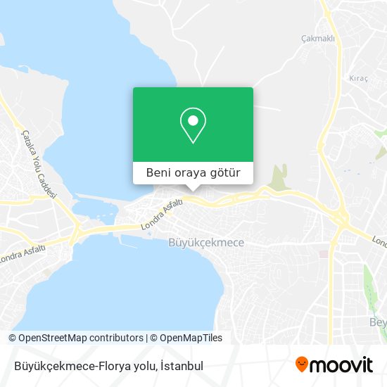 Büyükçekmece-Florya yolu harita