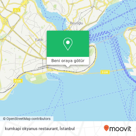 kumkapi okyanus restaurant harita