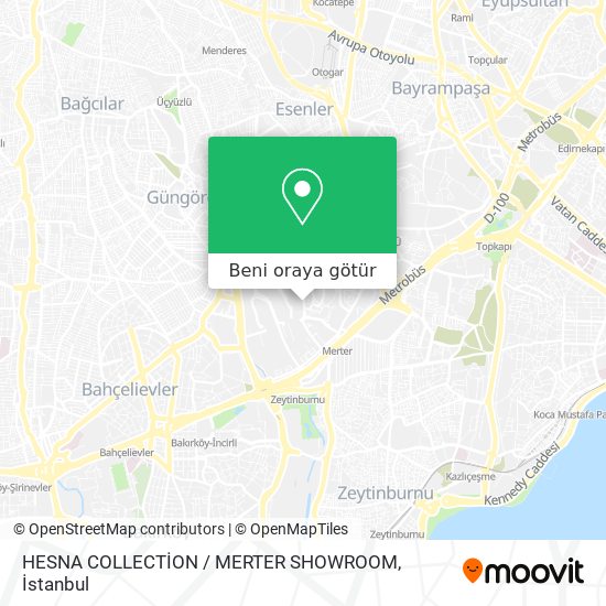 HESNA COLLECTİON / MERTER SHOWROOM harita