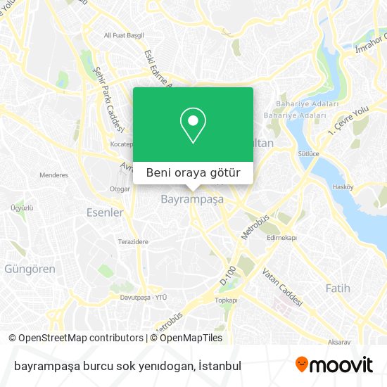 bayrampaşa burcu sok yenıdogan harita