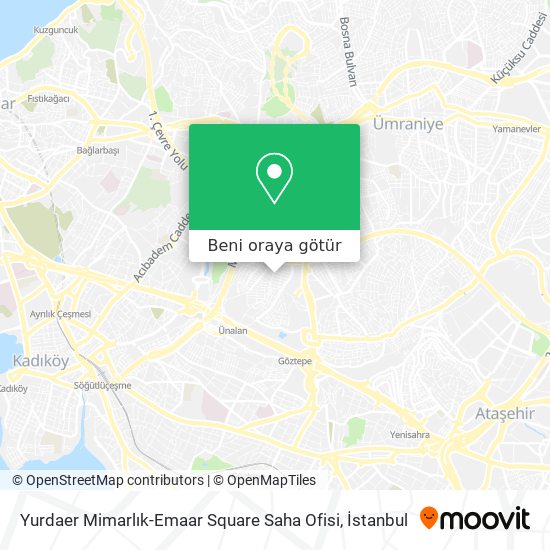 Yurdaer Mimarlık-Emaar Square Saha Ofisi harita