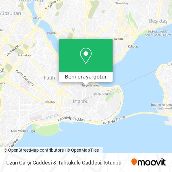 Uzun Çarşı Caddesi & Tahtakale Caddesi harita