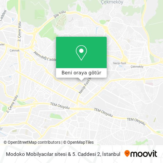 Modoko Mobilyacılar sitesi & 5. Caddesi 2 harita
