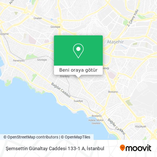 Şemsettin Günaltay Caddesi 133-1 A harita