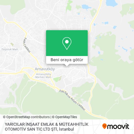 YARICILAR İNŞAAT EMLAK & MÜTEAHHİTLİK OTOMOTİV SAN TİC LTD ŞTİ harita