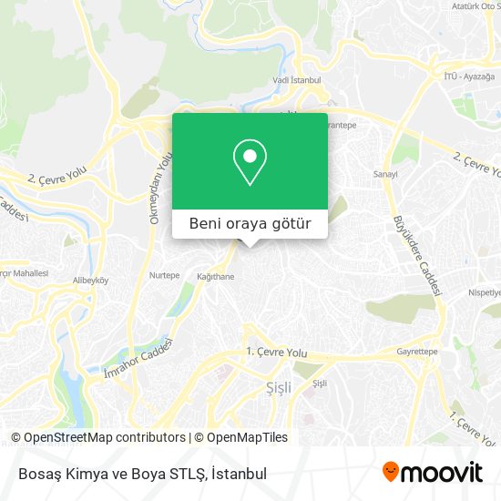 Bosaş Kimya ve Boya STLŞ harita