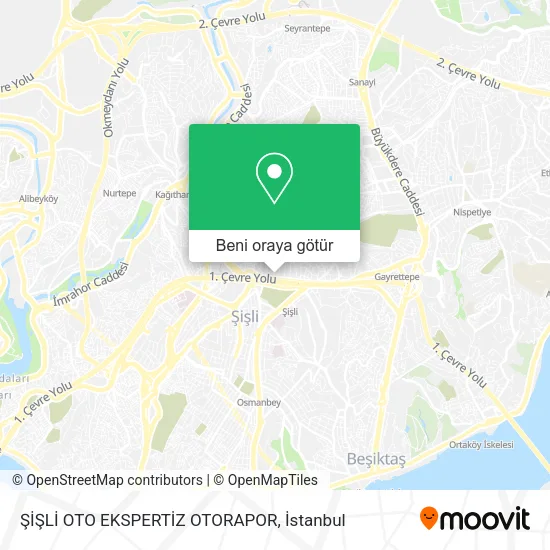 ŞİŞLİ OTO EKSPERTİZ OTORAPOR harita