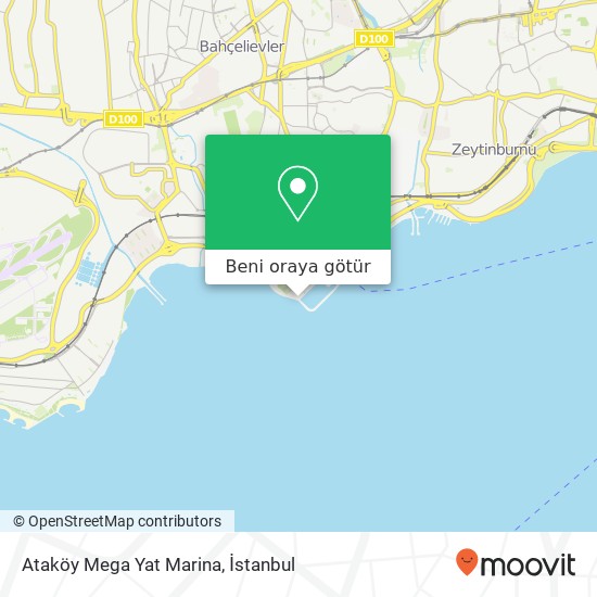 Ataköy Mega Yat Marina harita