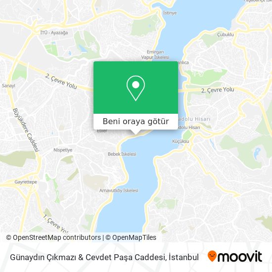 Günaydın Çıkmazı & Cevdet Paşa Caddesi harita