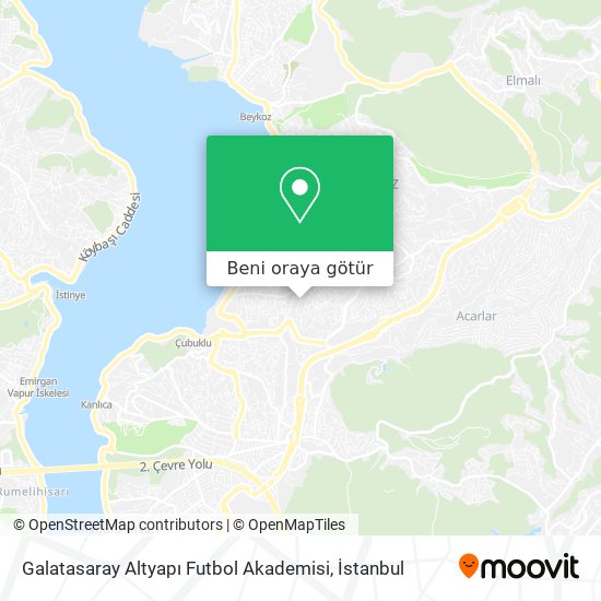 Galatasaray Altyapı Futbol Akademisi harita