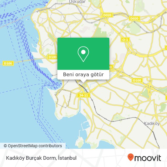 Kadıköy Burçak Dorm harita