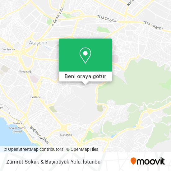 Zümrüt Sokak & Başıbüyük Yolu harita