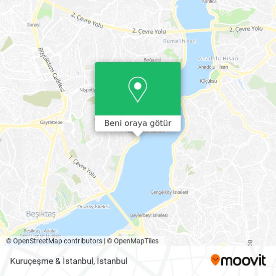 Kuruçeşme & İstanbul harita
