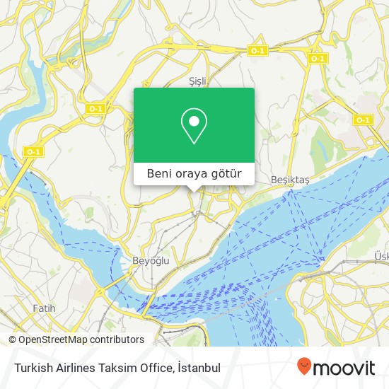Turkish Airlines Taksim Office harita