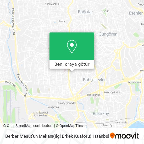 Berber Mesut'un Mekanı(İlgi Erkek Kuaförü) harita