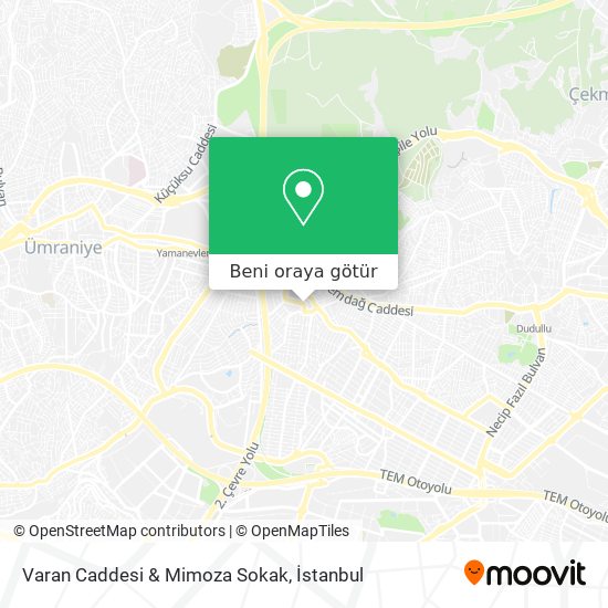 Varan Caddesi & Mimoza Sokak harita