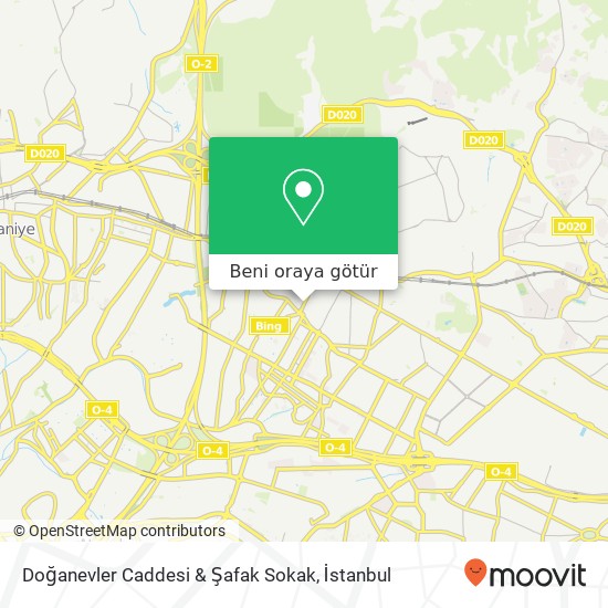 Doğanevler Caddesi & Şafak Sokak harita