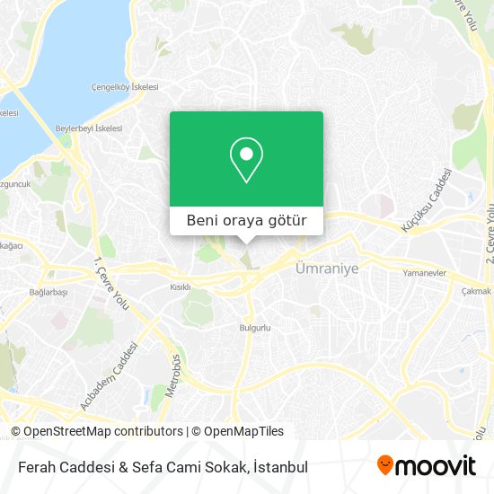 Ferah Caddesi & Sefa Cami Sokak harita