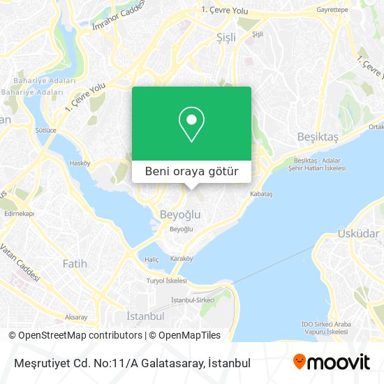 Meşrutiyet Cd. No:11 / A Galatasaray harita