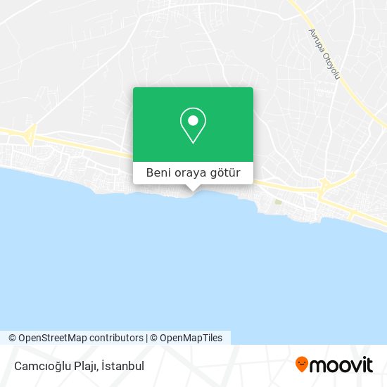 Camcıoğlu Plajı harita