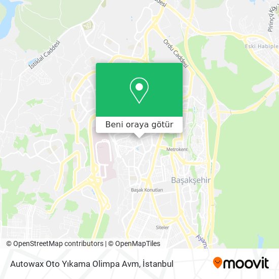 Autowax Oto Yıkama Olimpa Avm harita