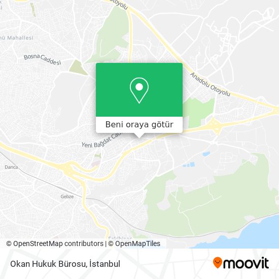 Okan Hukuk Bürosu harita
