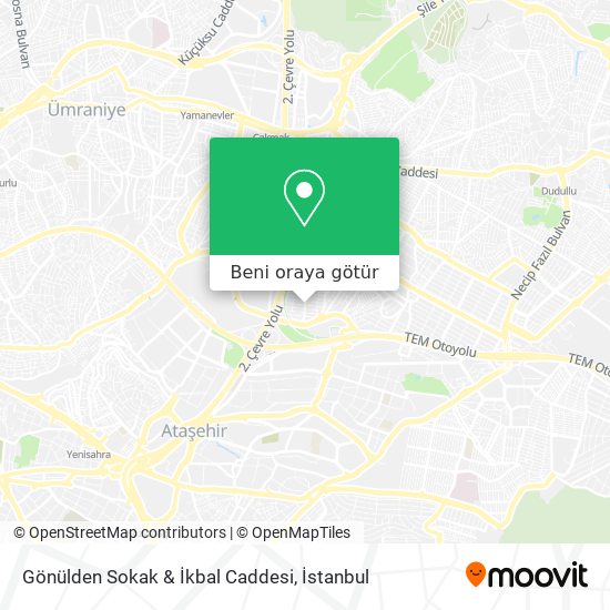 Gönülden Sokak & İkbal Caddesi harita