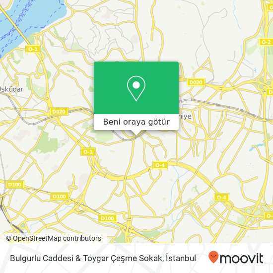 Bulgurlu Caddesi & Toygar Çeşme Sokak harita