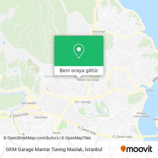 GKM Garage Mantar Tuning Maslak harita