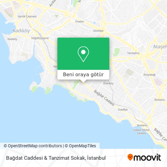 Bağdat Caddesi & Tanzimat Sokak harita