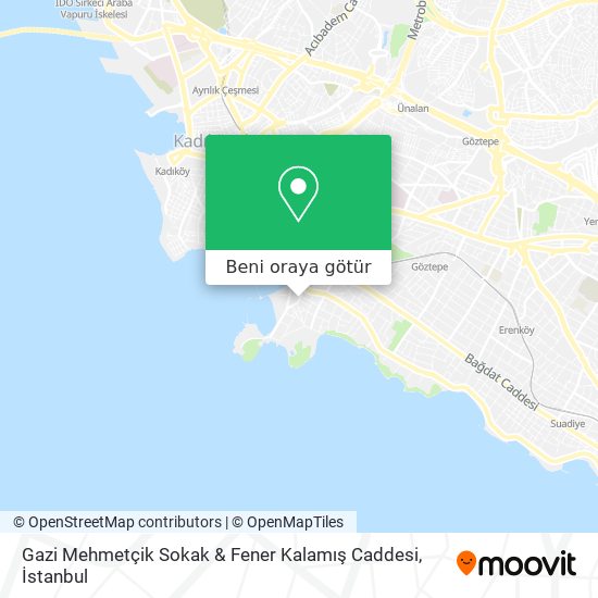 Gazi Mehmetçik Sokak & Fener Kalamış Caddesi harita