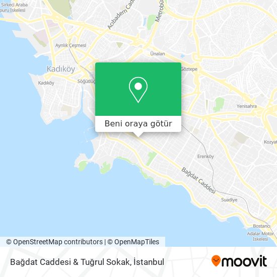 Bağdat Caddesi & Tuğrul Sokak harita