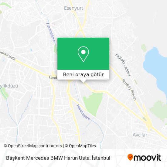 Başkent Mercedes BMW Harun Usta harita