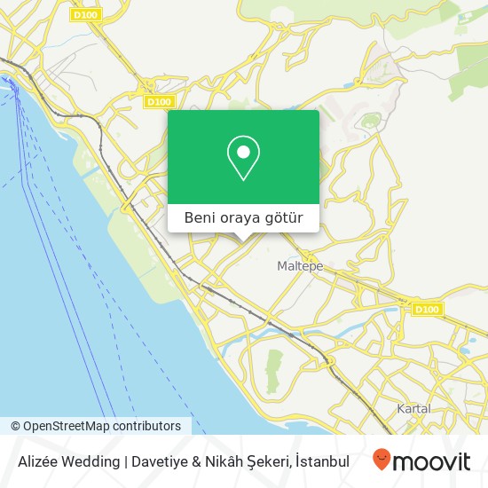 Alizée Wedding | Davetiye & Nikâh Şekeri harita