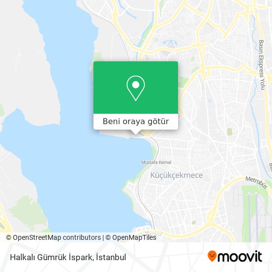Halkalı Gümrük İspark harita